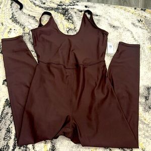 Brown activewear jumpsuit, sleeveless by Old Navy